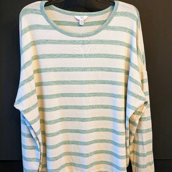 Long Sleeve Dolman, Striped Tee - XL - Picture 1 of 2